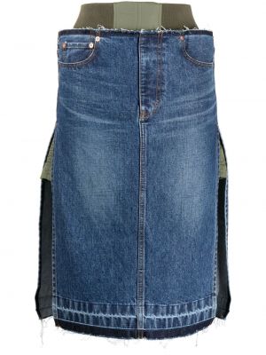 Bavlněné džínová sukně Sacai