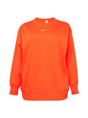 Nike Sportswear Mikina  oranžovo červená / biela