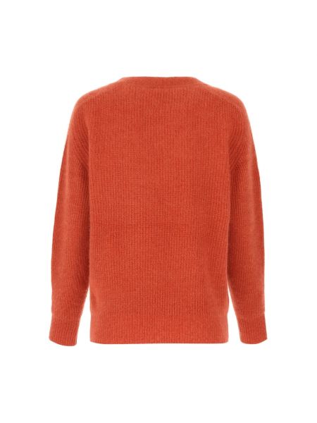 Dzianinowy sweter C.t.plage pomarańczowy