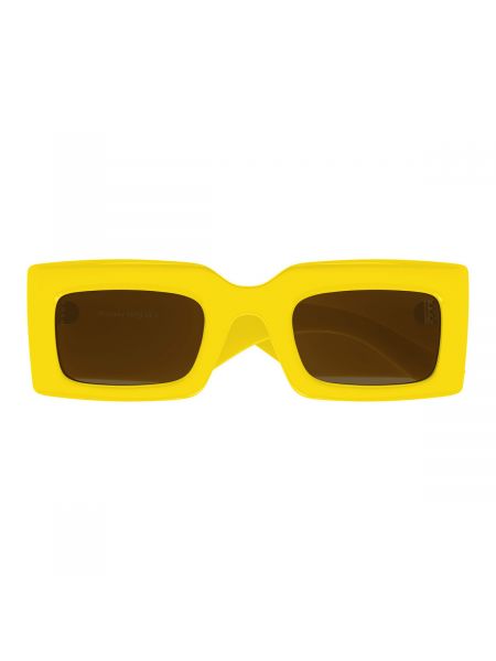 Okulary przeciwsłoneczne Mcq Alexander Mcqueen żółte