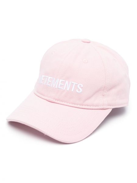 Cappello con visiera Vetements rosa