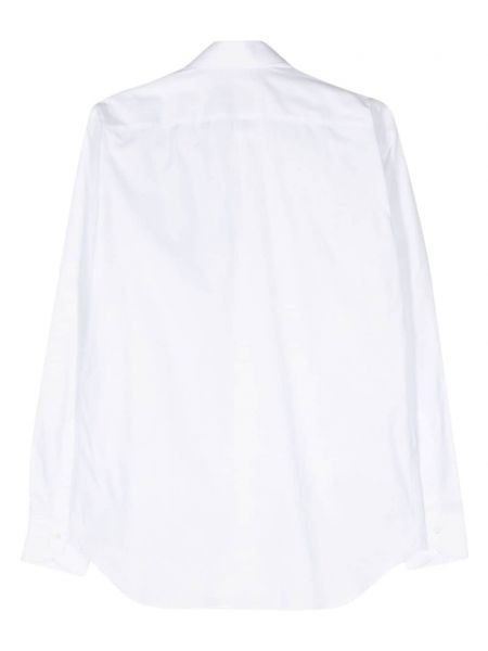 Klassische hemd aus baumwoll Canali weiß