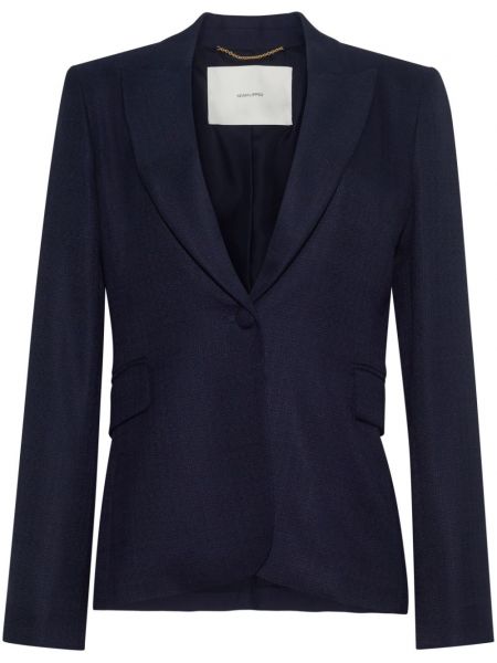 Blazer long Adam Lippes bleu