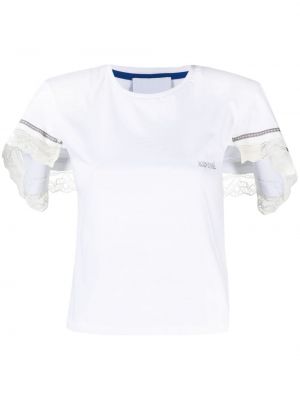 Camiseta de encaje Koché blanco