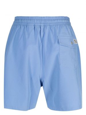 Shorts à rayures à imprimé Polo Ralph Lauren bleu