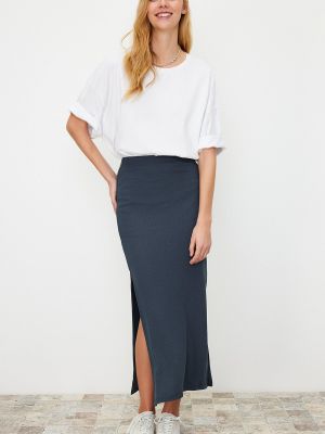 Πλεκτή maxi φούστα με στενή εφαρμογή με ψηλή μέση Trendyol