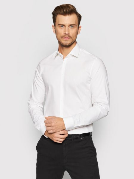 Biała koszula Calvin Klein, biały