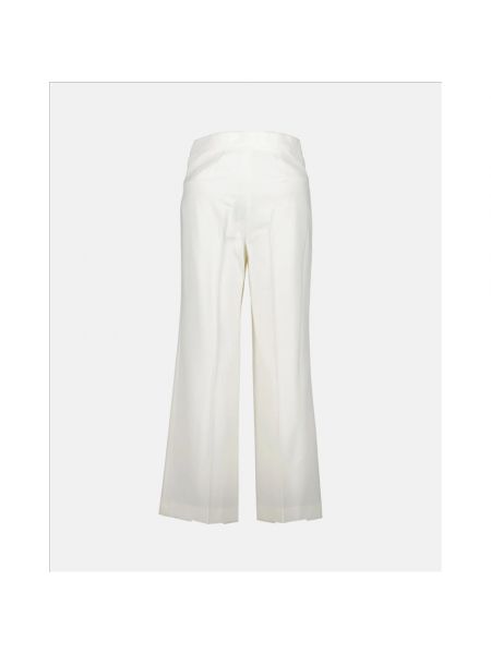 Pantalones anchos plisados Stella Mccartney blanco