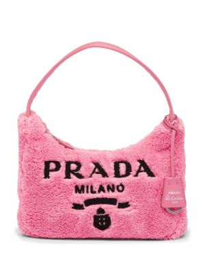 Чанта за ръка с принт Prada