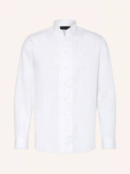 Рубашка с воротником стойка Emporio Armani белая