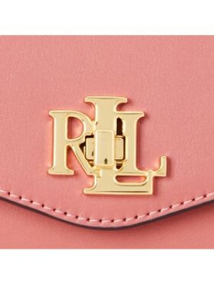 Taška přes rameno Lauren Ralph Lauren růžová