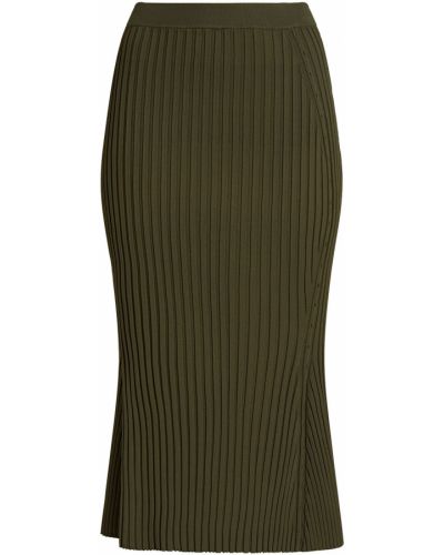 Midi sukně Helmut Lang, zelená