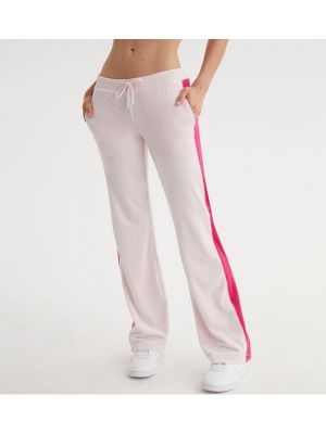 Широкие брюки Juicy Couture розовые