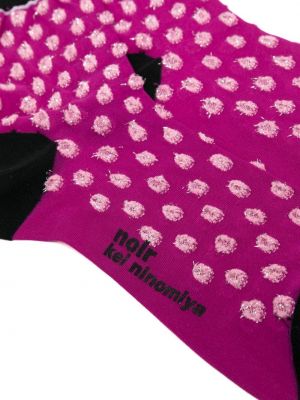 Skarpety z nadrukiem Noir Kei Ninomiya różowe