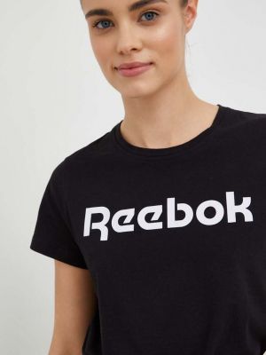 Bombažna majica Reebok črna