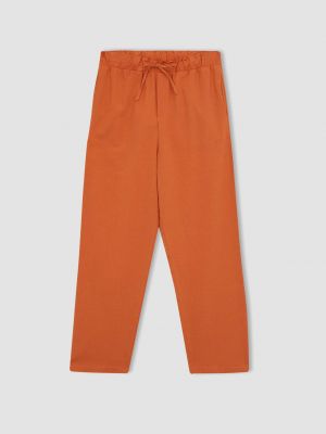 Jogger nohavice s vreckami Defacto oranžová