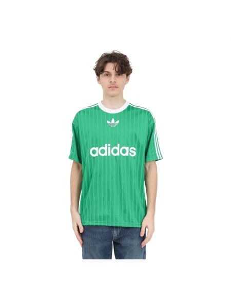 Chemise à rayures Adidas Originals vert