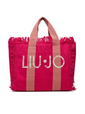 Τσάντα shopper Liu Jo ροζ