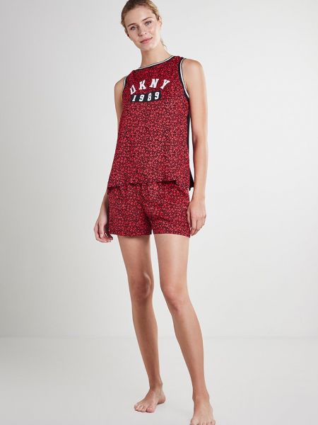Piżama Dkny Loungewear czerwona