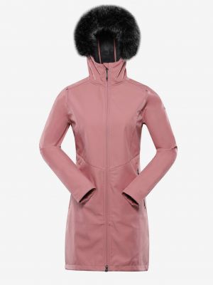 Zimný kabát s kapucňou Alpine Pro ružová