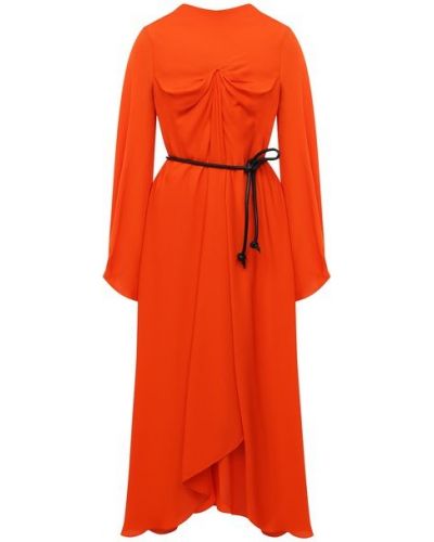 Шелковое платье Roland Mouret, оранжевое
