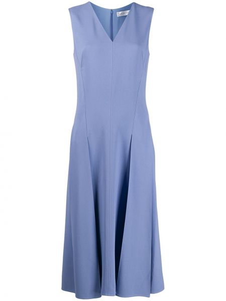 Vestido plisado Victoria Beckham azul