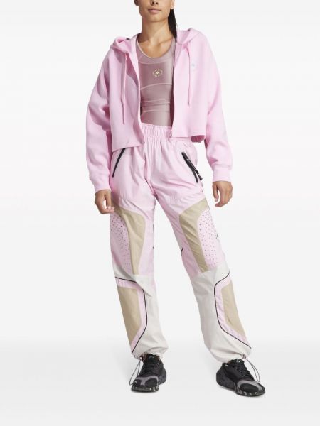 Bluza z kapturem z nadrukiem Adidas By Stella Mccartney różowa