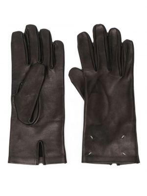 Mănuși din piele Maison Margiela negru