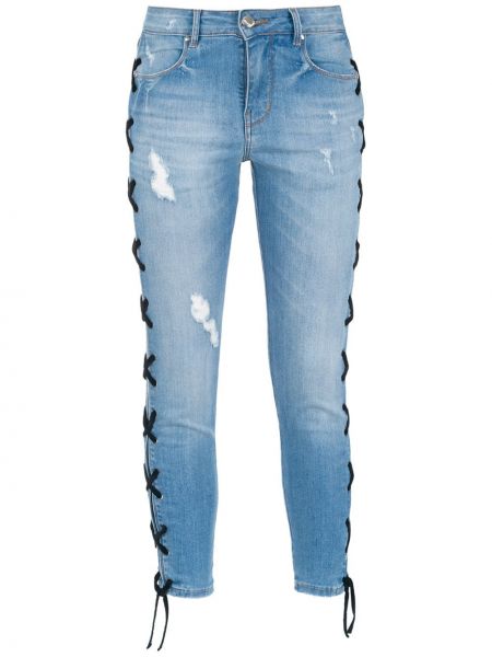 Skinny džíny s dírami Amapô - modrá