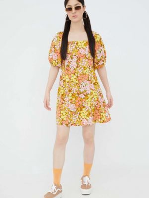 Sukienka mini Billabong żółta