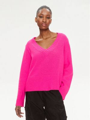 Priliehavý sveter Pinko ružová