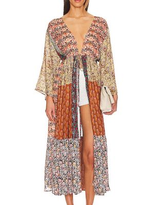 Giacca con stampa Free People beige