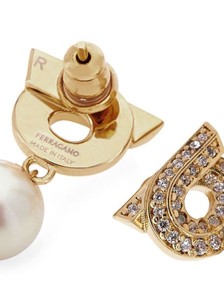 Ohrring mit perlen Ferragamo gold