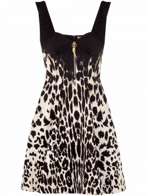 Leopard trykt dress Roberto Cavalli