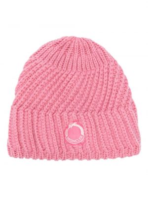 Kepurė Moncler rožinė