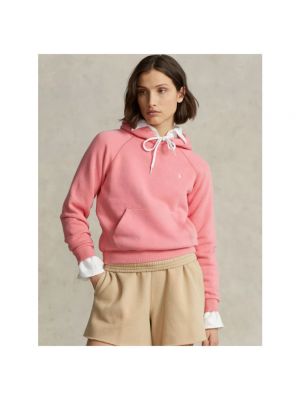 Bluza z kapturem Polo Ralph Lauren różowa