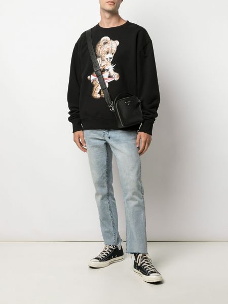 Sweatshirt mit print Domrebel schwarz