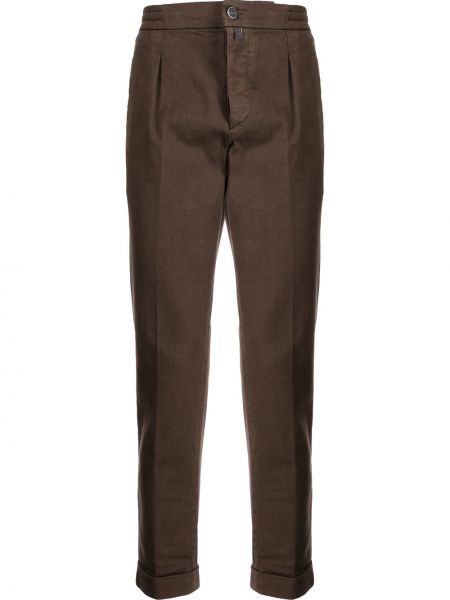 Pantalones ajustados Kiton marrón