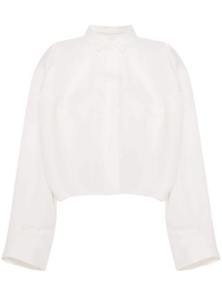 Pamučna svilena jakna Sacai bijela