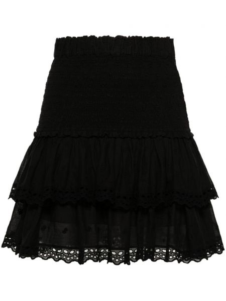 Mini spódniczka z falbankami Marant Etoile czarna