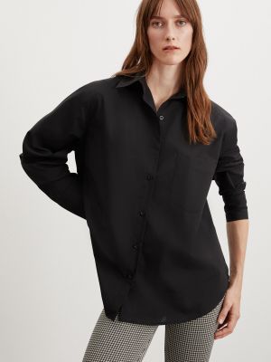 Oversized košeľa Grimelange čierna