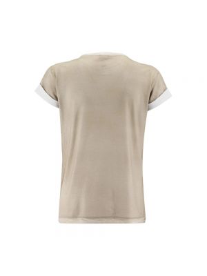 Camiseta de algodón con estampado Parajumpers beige