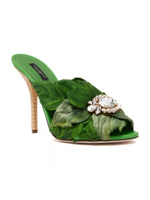 Sandalias de tacón alto Dolce & Gabbana verde