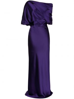 Sukienka wieczorowa drapowana Amsale fioletowa