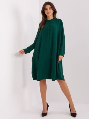 Oversized midi šaty Fashionhunters zelené