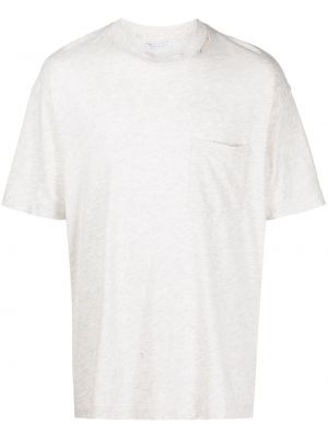 Bavlněné tričko s oděrkami John Elliott šedé