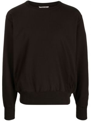 Sweatshirt aus baumwoll mit rundem ausschnitt Auralee braun