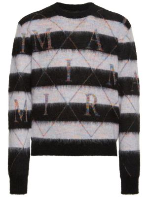 Argyle kariran pulover s črtami Amiri