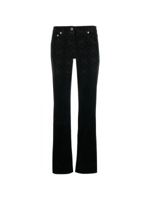 Jeans large Alberta Ferretti noir
