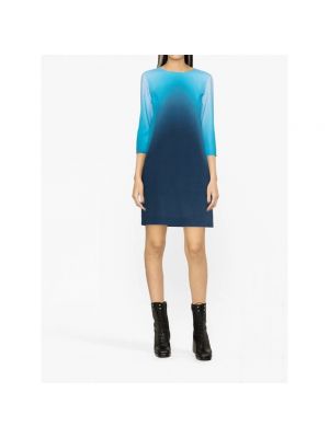 Mini vestido con estampado con efecto degradado Ermanno Scervino azul